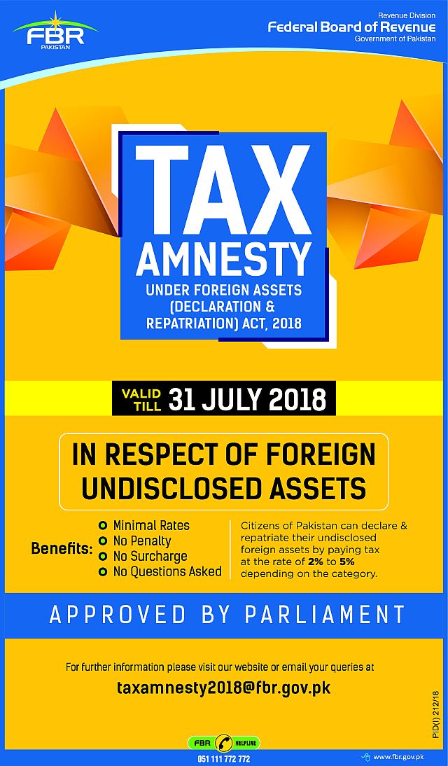 Tax Amnesty Scheme 2010 - In respect of foreign undisclosed assets